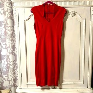 Red hot body con dress by roller coaster